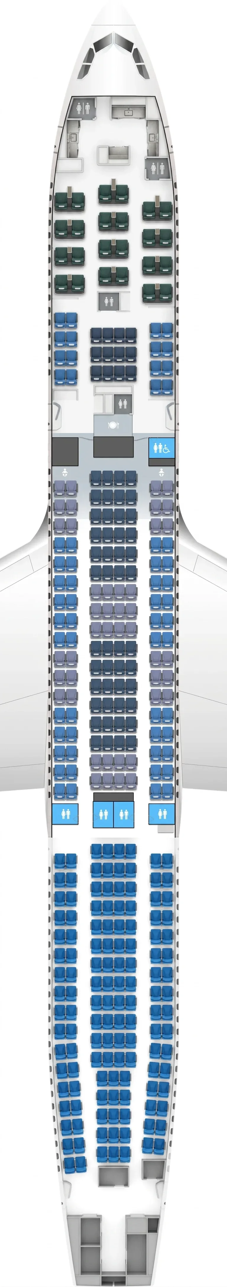 Cathay Pacific Airbus A330-300 seat map