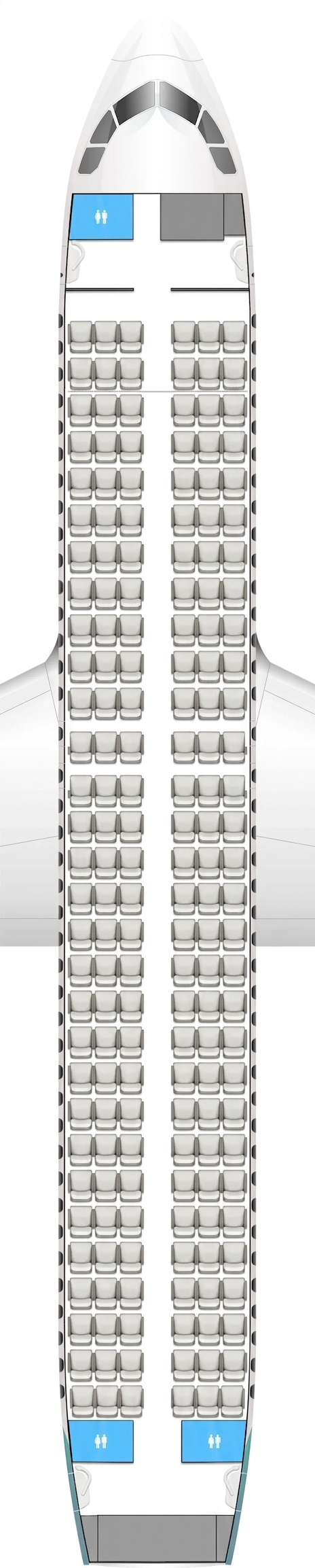 Cyprus Airways Airbus A320 seat map