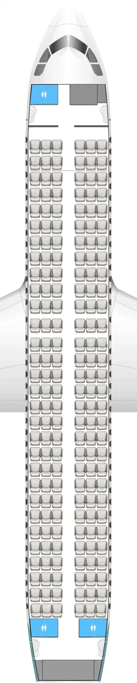 Cyprus Airways Airbus A320 seat map