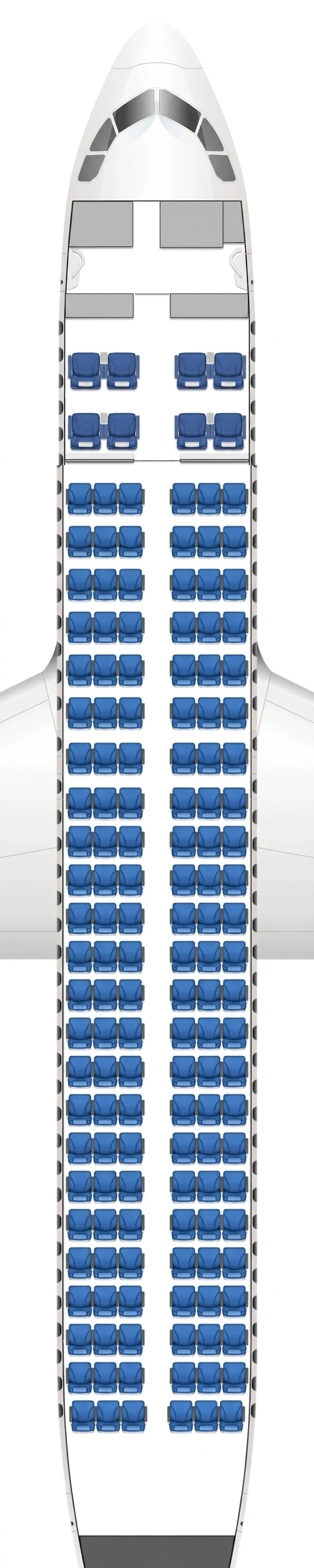 China Southern Airbus A320 seat map
