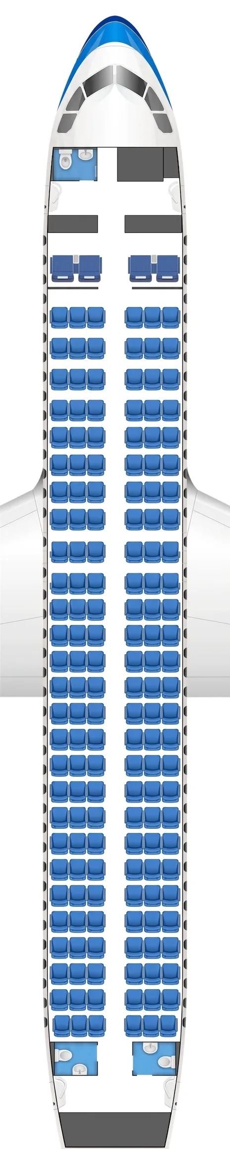 China Southern Airbus A320 seat map