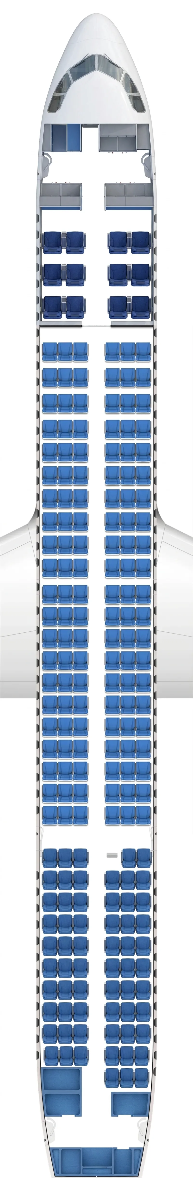 China Southern Airbus A321neo seat map