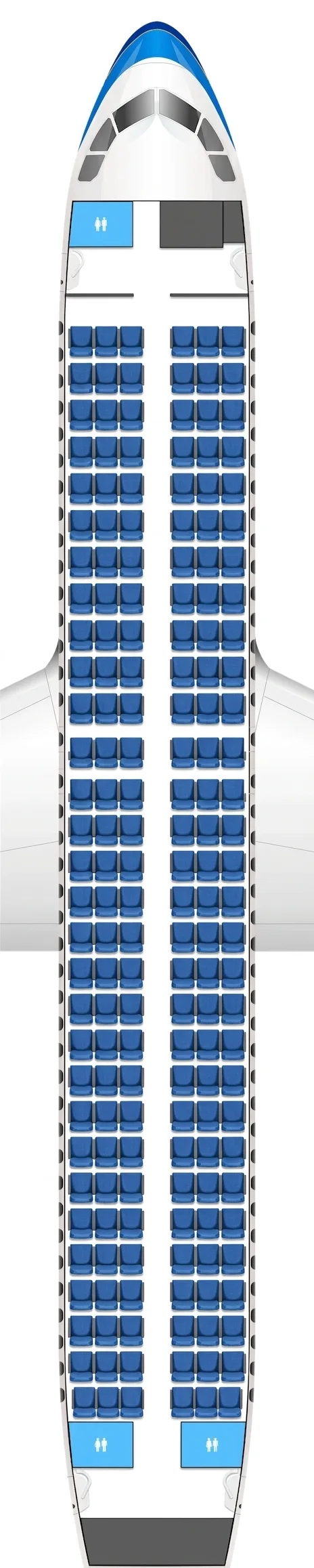 China Southern Airbus A320 seat map