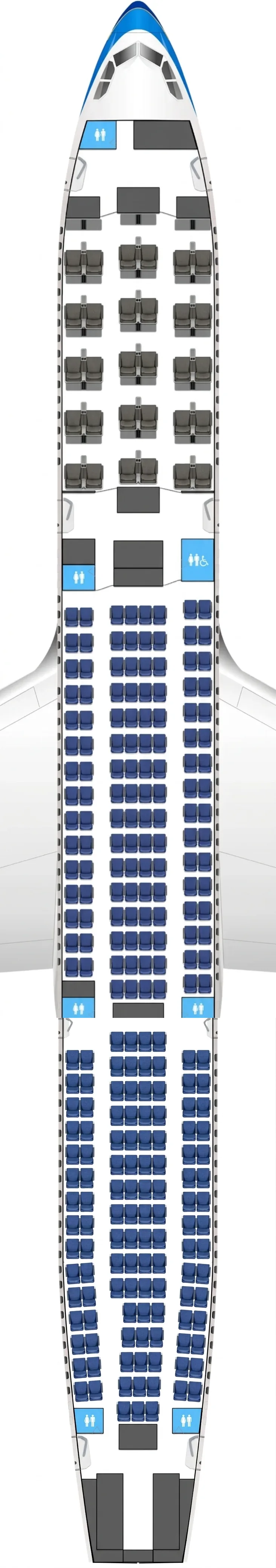 China Southern Airbus A330-300 seat map