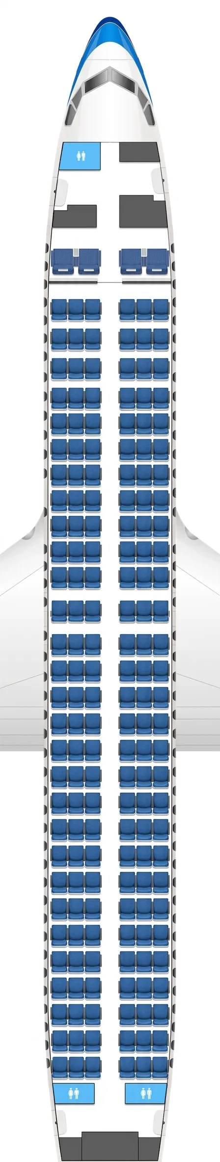 China Southern Boeing 737-800 seat map