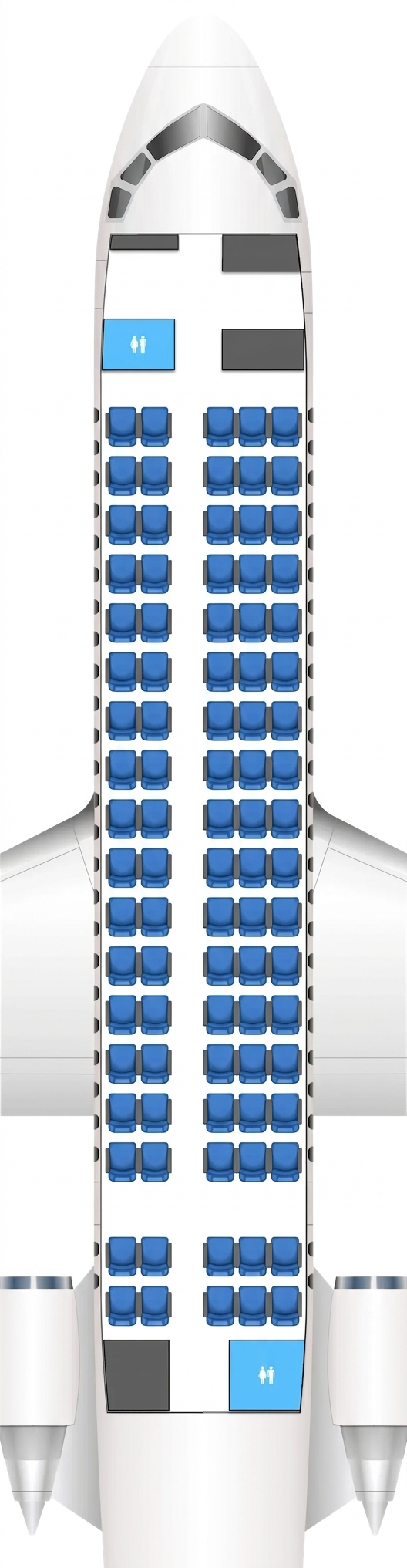 China Southern Comac ARJ21-700 seat map