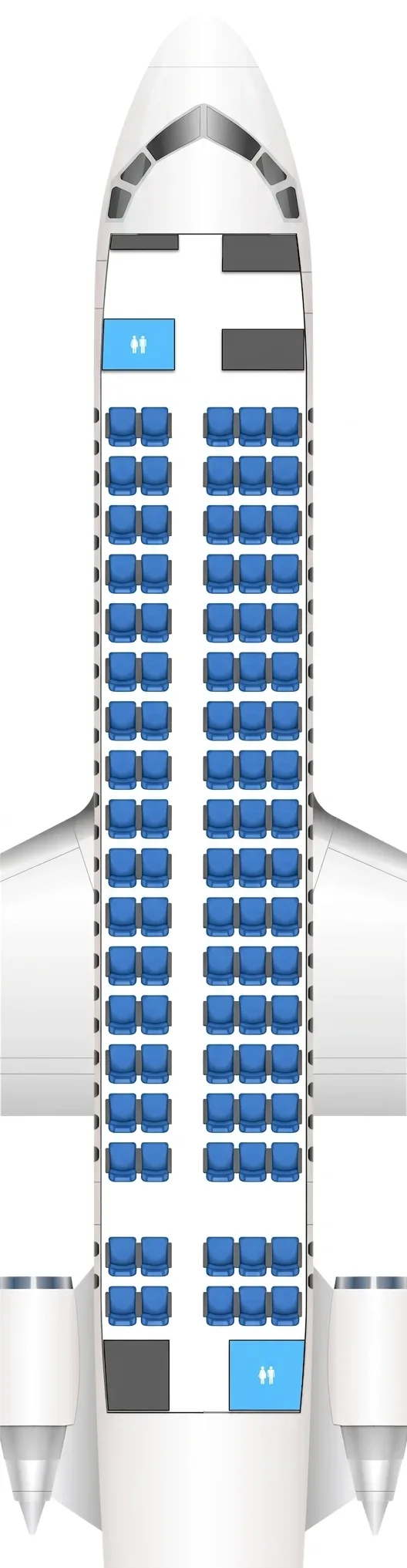 China Southern Comac ARJ21-700 seat map