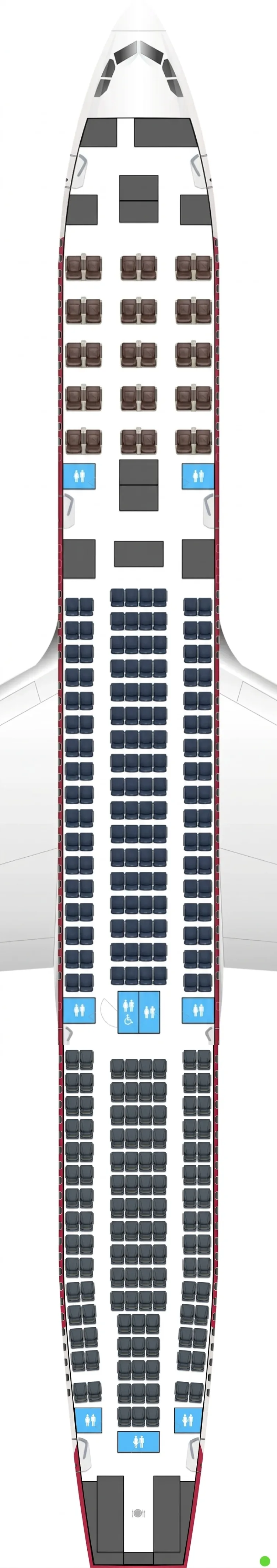 AirAsia Airbus A330-300 seat map