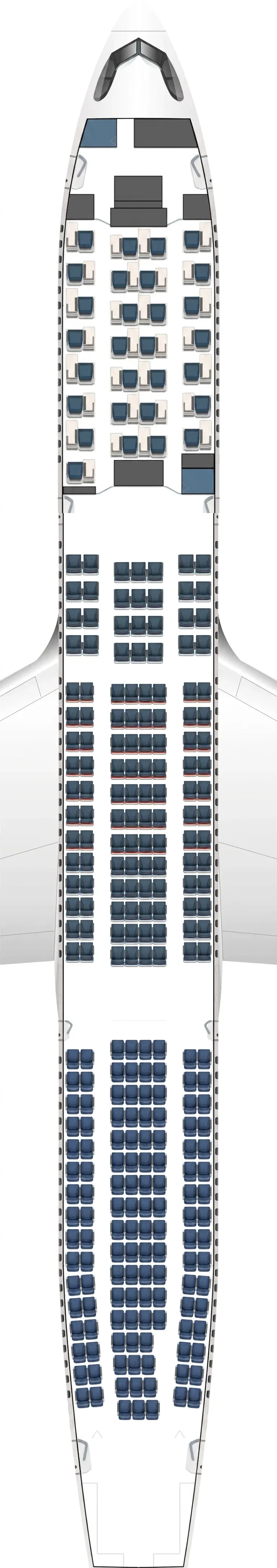 Delta Air Lines Airbus A330-900 seat map