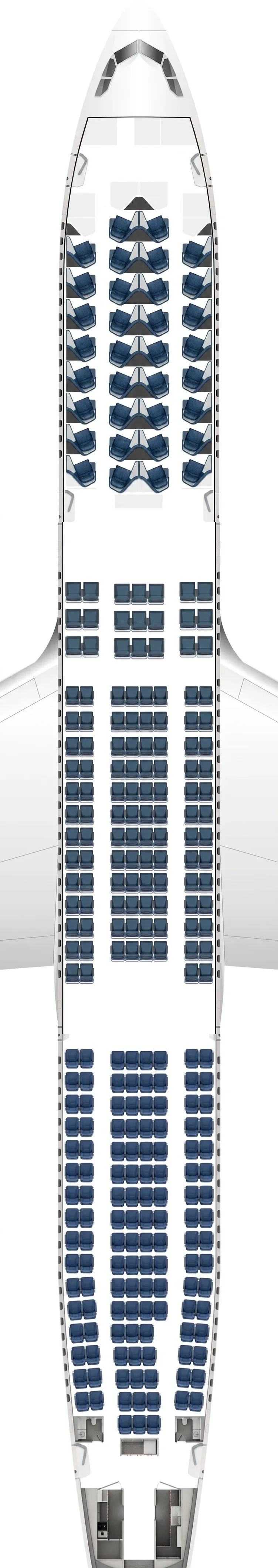 Delta Air Lines Airbus A330-300 seat map