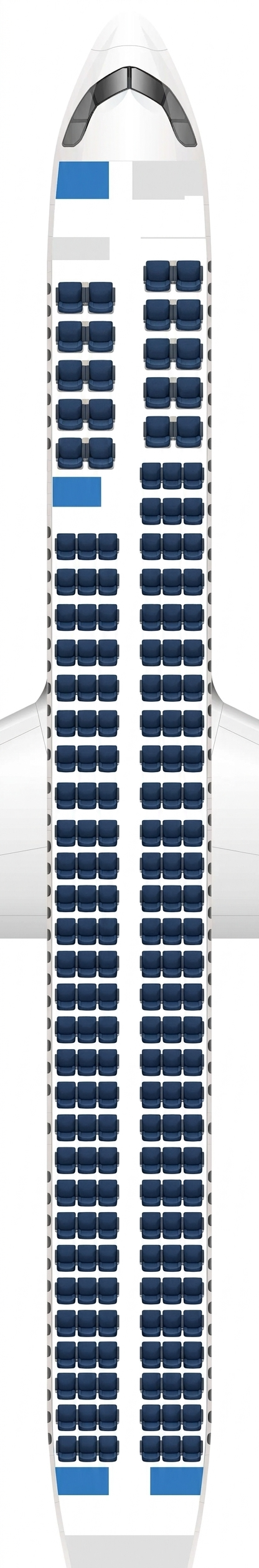 Delta Air Lines Airbus A321neo seat map