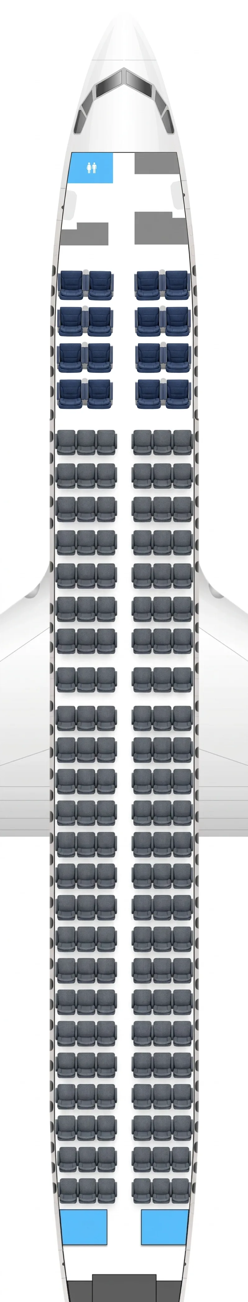 Delta Air Lines Boeing 737-800 seat map