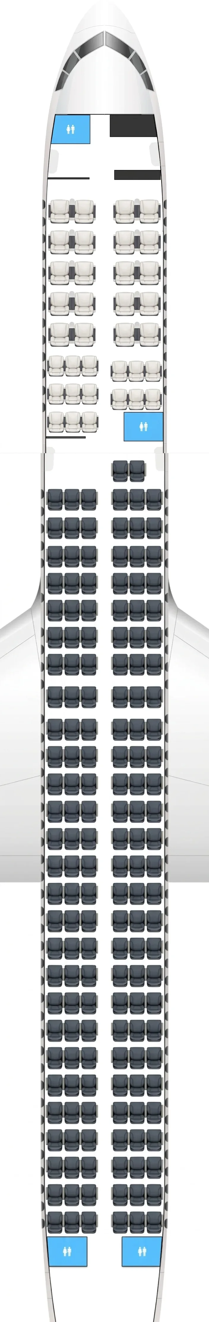 Delta Air Lines Boeing 757-200 seat map