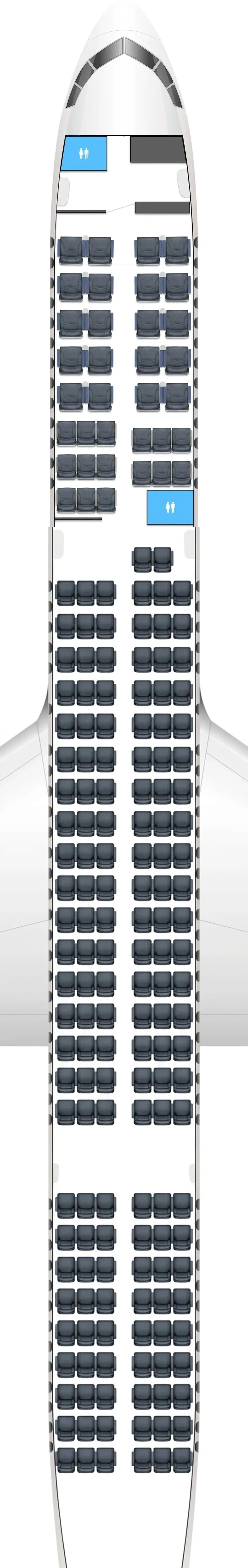 Delta Air Lines Boeing 757-200 seat map