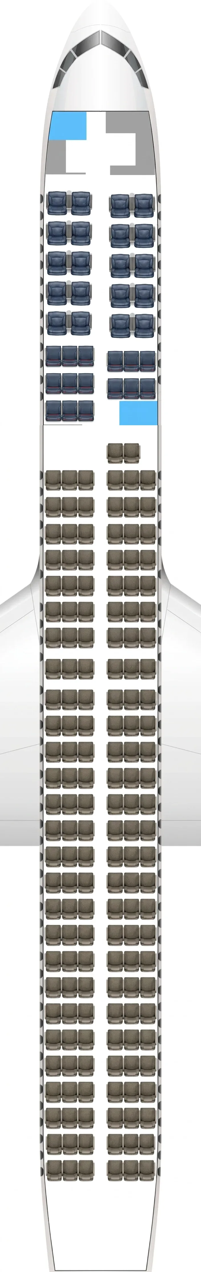 Delta Air Lines Boeing 757-200 seat map