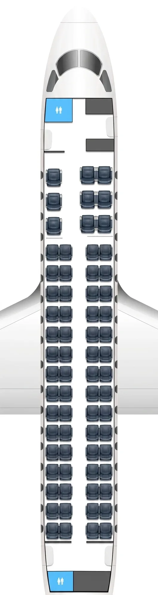 Delta Air Lines Embraer 170 seat map