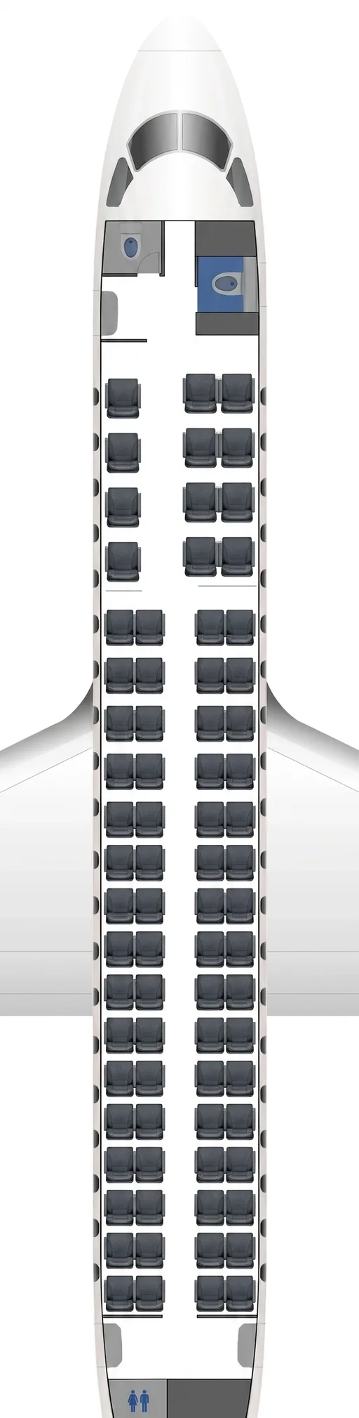 Delta Air Lines Embraer 175 seat map