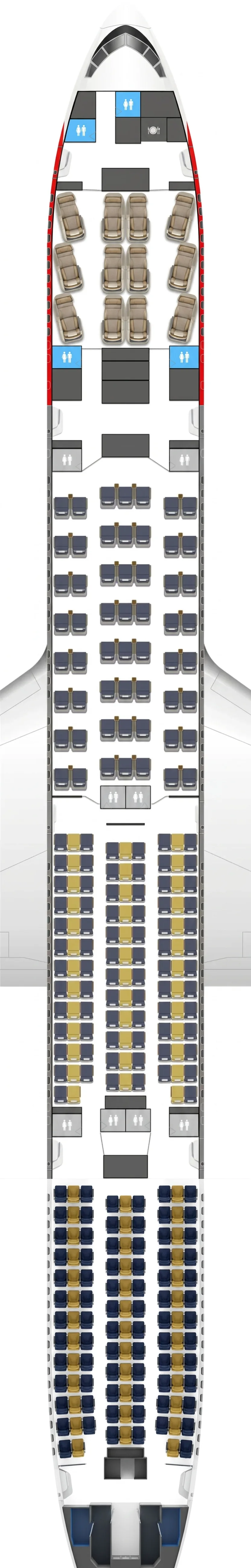 TAAG Angola Airlines Boeing 777-300ER seat map