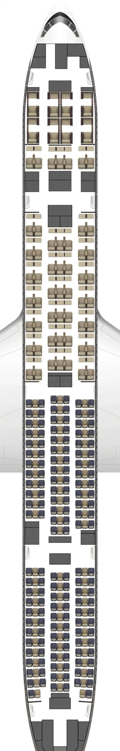 TAAG Angola Airlines Boeing 777-300ER seat map