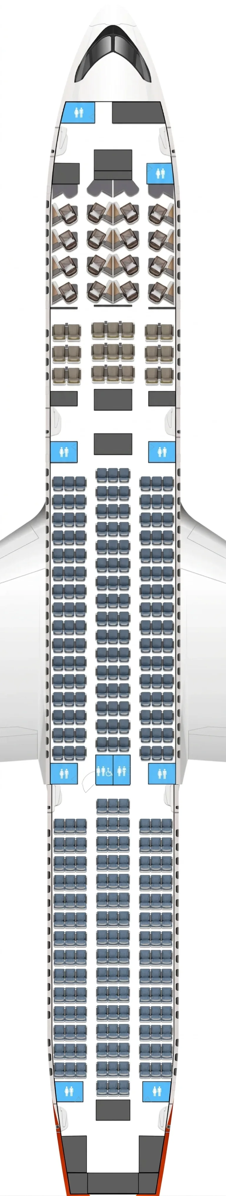 TAAG Angola Airlines Boeing 787-9 seat map