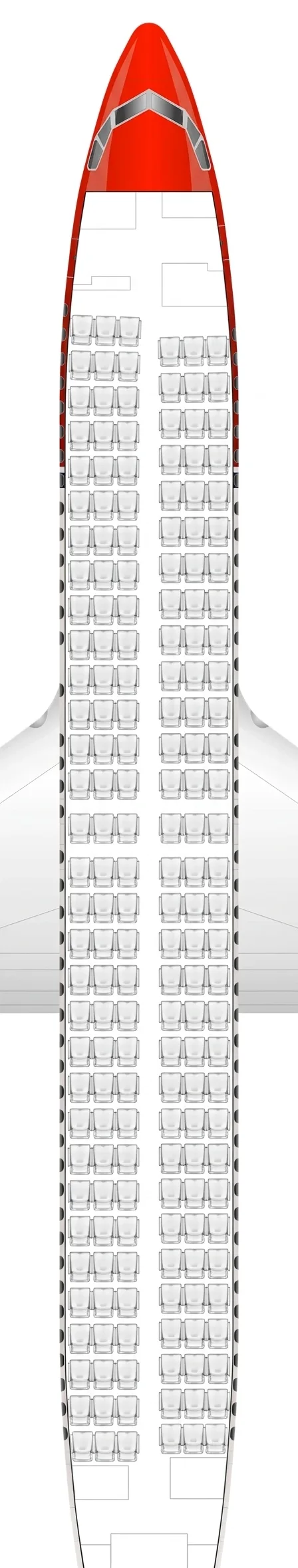 Norwegian Air Shuttle Boeing 737 MAX 8 seat map