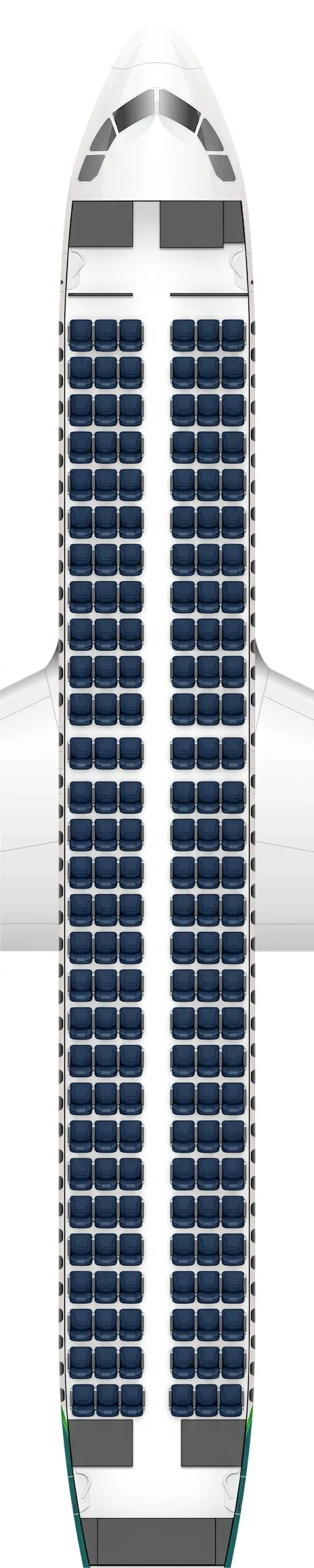 Aer Lingus Airbus A320 seat map