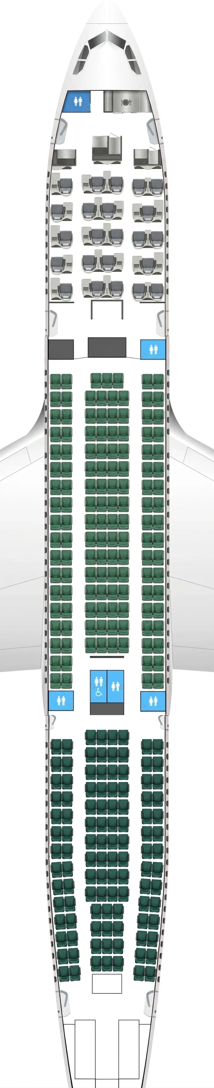 Aer Lingus Airbus A330-200 seat map