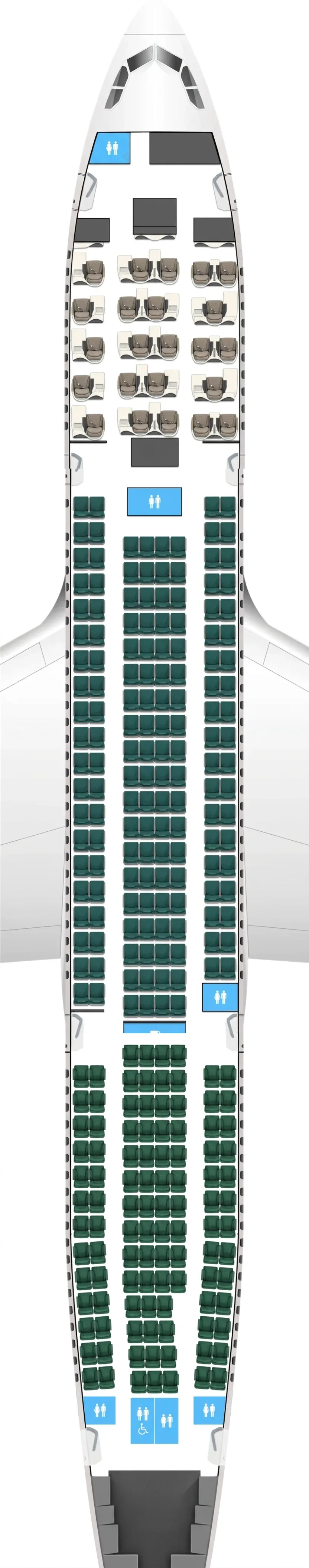 Aer Lingus Airbus A330-200 seat map