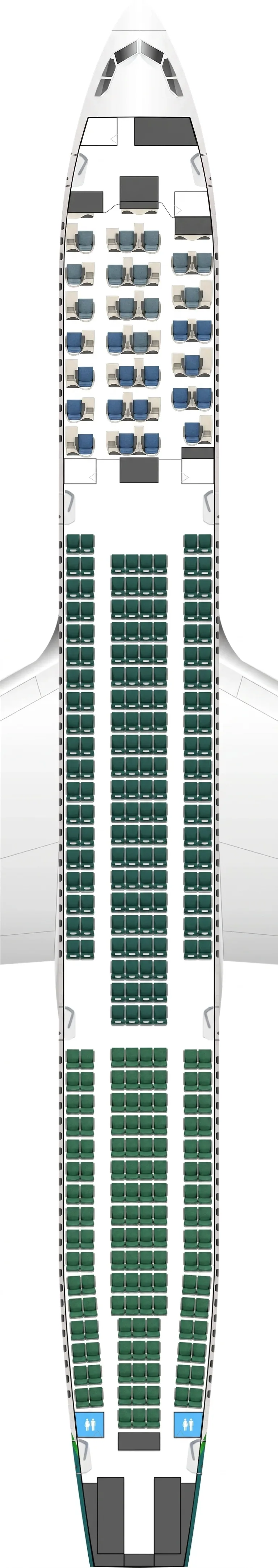 Aer Lingus Airbus A330-300 seat map
