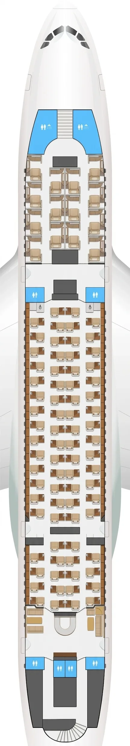 Emirates Airbus A380-800 seat map