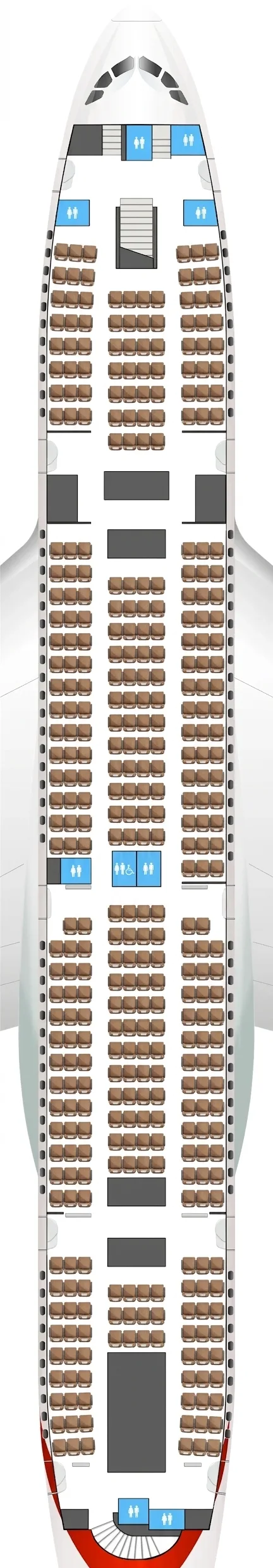 Emirates Airbus A380-800 seat map