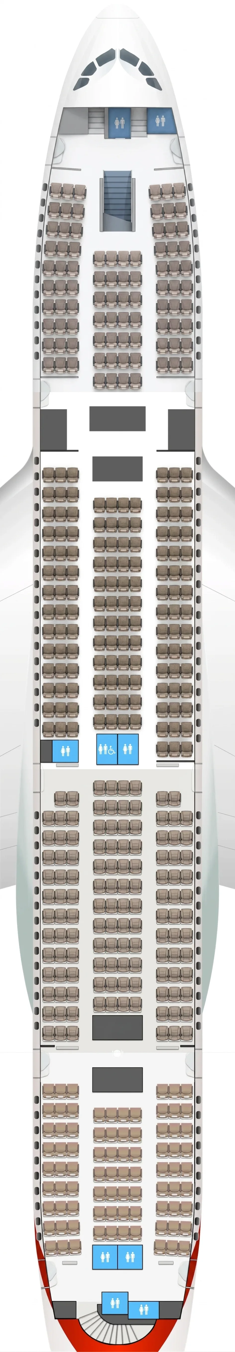 Emirates Airbus A380-800 seat map