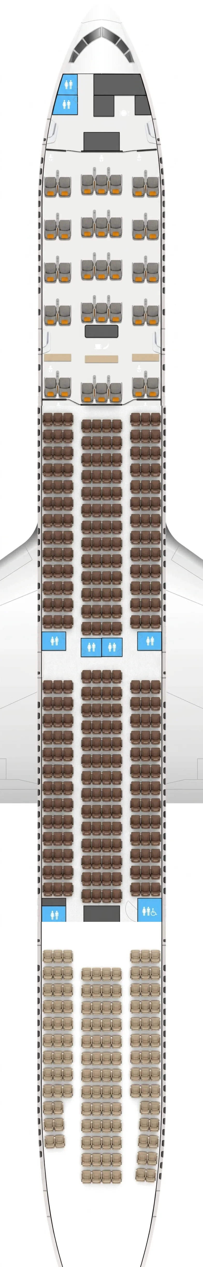 Emirates Boeing 777-300ER seat map