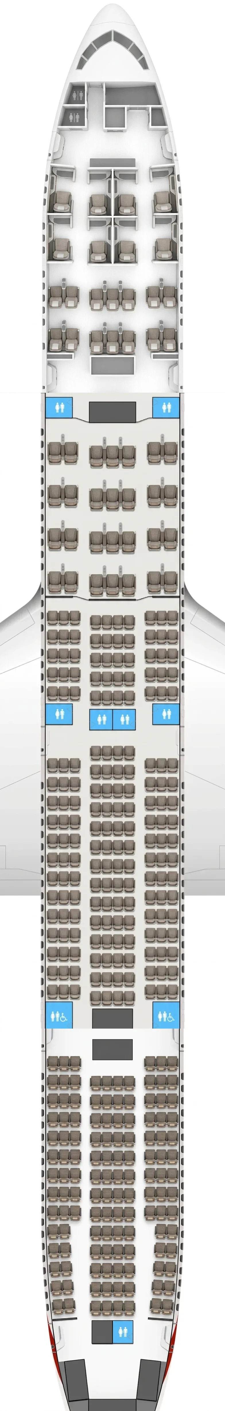 Emirates Boeing 777-300ER seat map