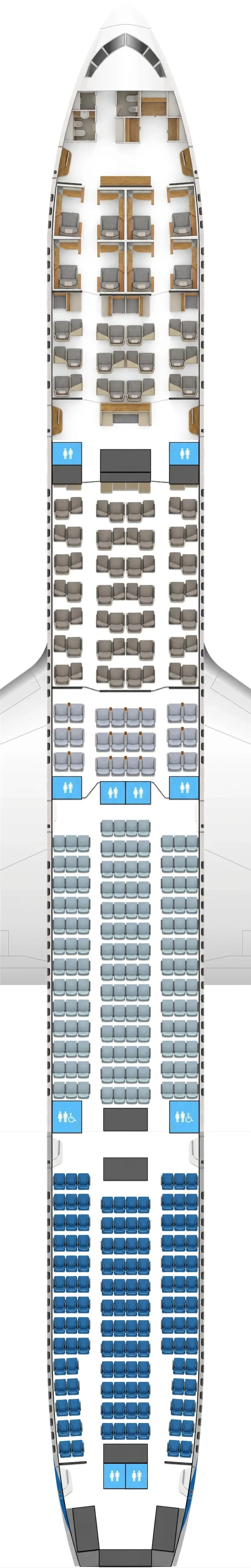 Emirates Boeing 777-300ER seat map