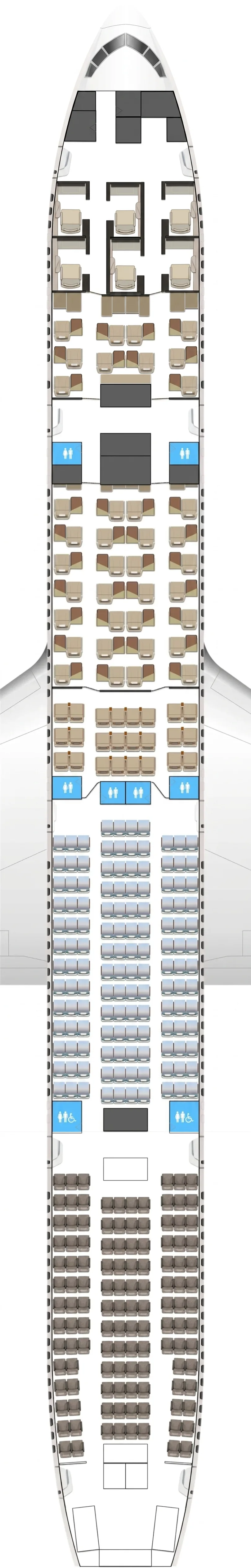 Emirates Boeing 777-300ER seat map