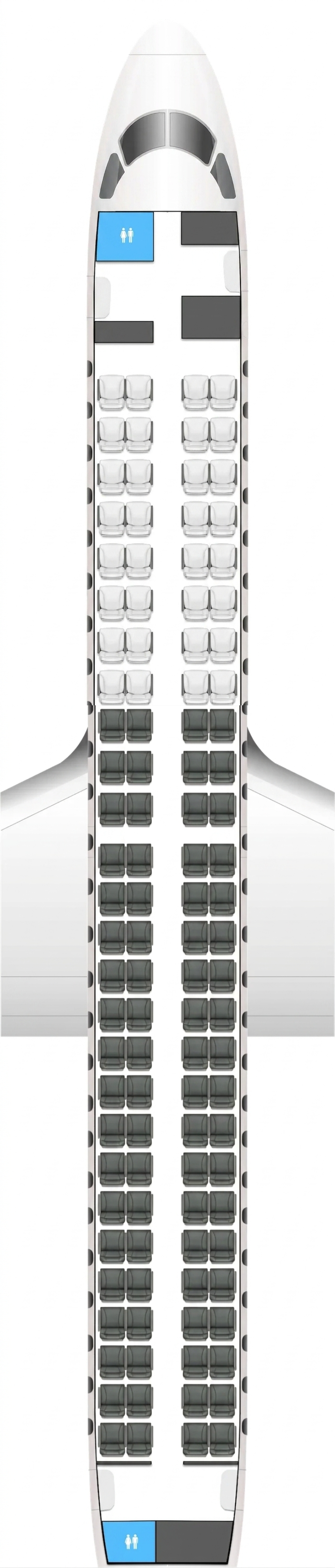 Air Dolomiti Embraer 190 seat map