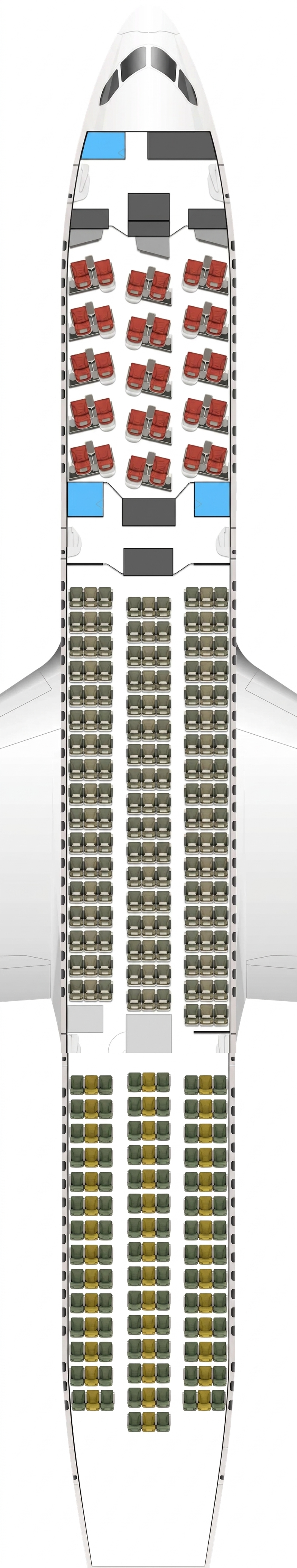 Ethiopian Boeing 787-9 seat map