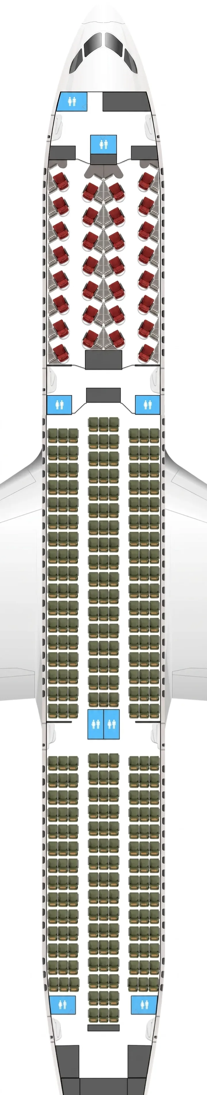 Ethiopian Boeing 787-9 seat map
