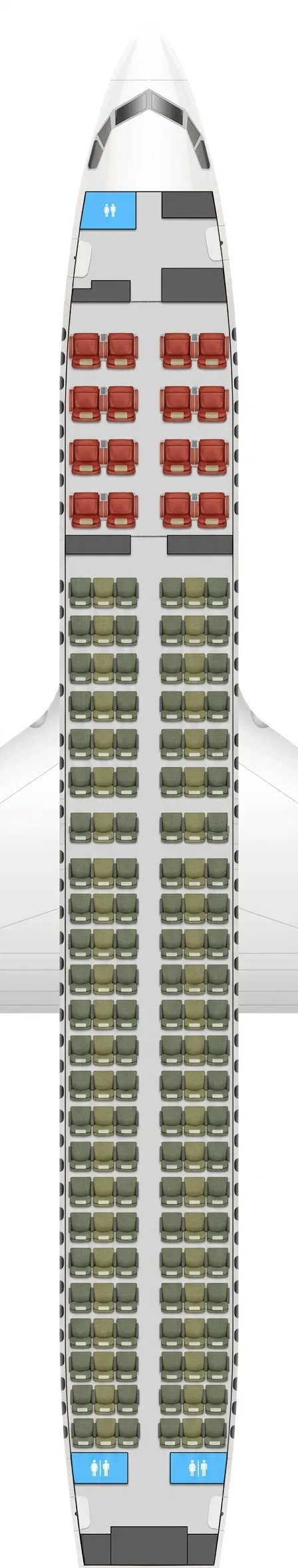 Ethiopian Boeing 737 MAX 8 seat map