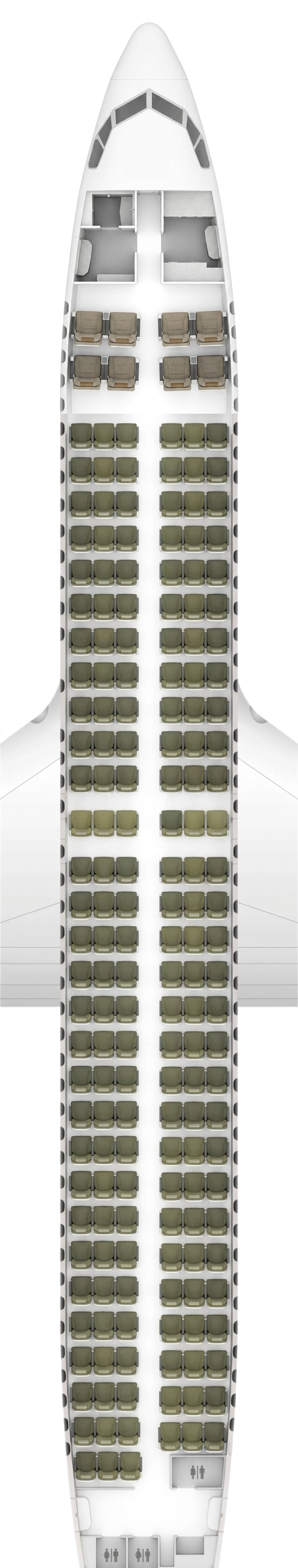 Ethiopian Boeing 737-Max 8 seat map