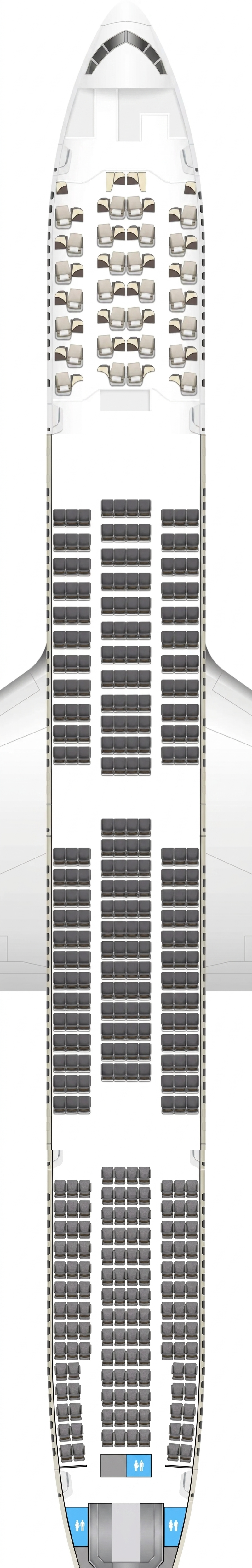 Etihad Airways Boeing 777-300ER seat map