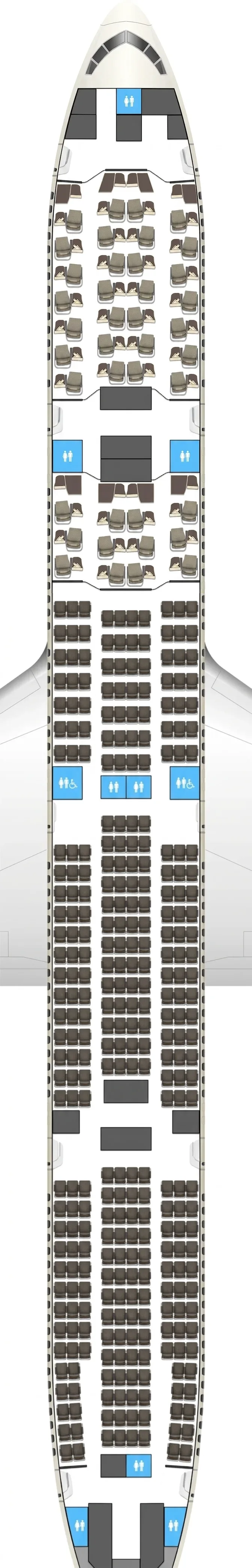Etihad Airways Boeing 777-300ER seat map