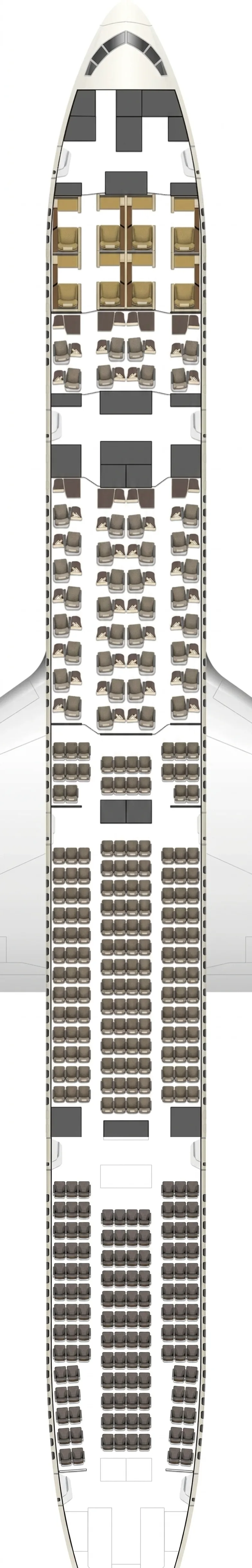 Etihad Airways Boeing 777-300ER seat map