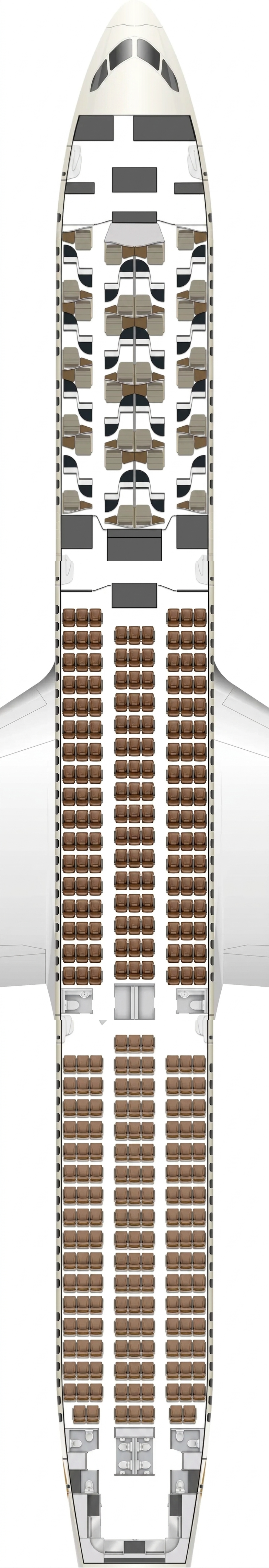 Etihad Airways Boeing 787-10 seat map