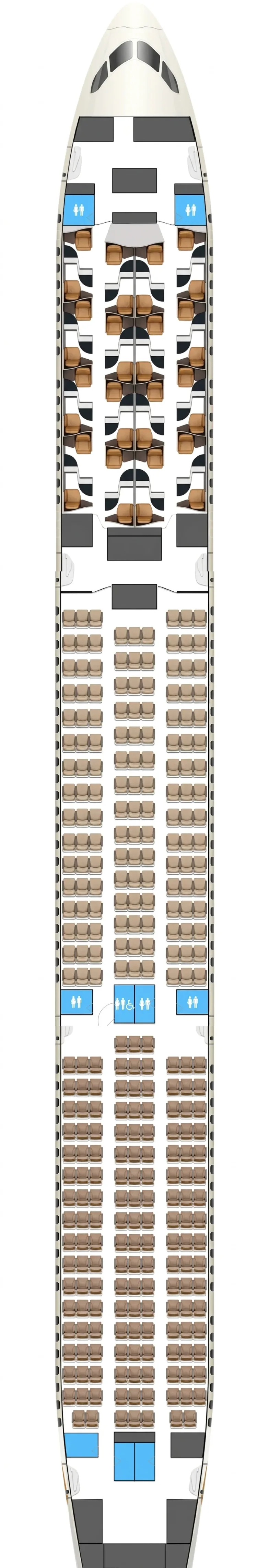 Etihad Airways Boeing 787-10 seat map