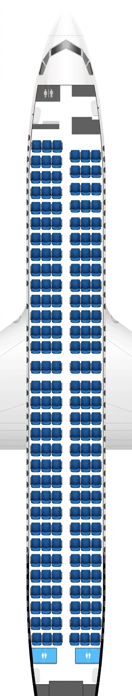 Flair Airlines Boeing 737-Max 8 seat map