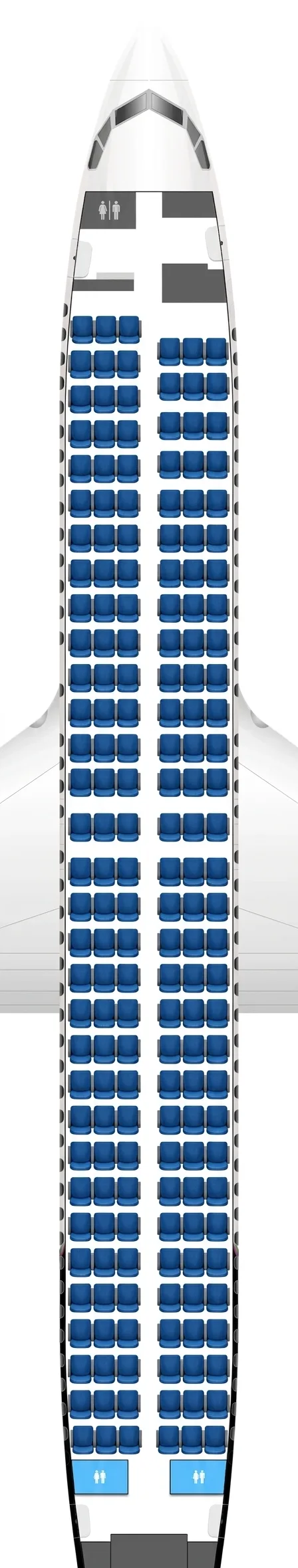 Flair Airlines Boeing 737 MAX 8 seat map