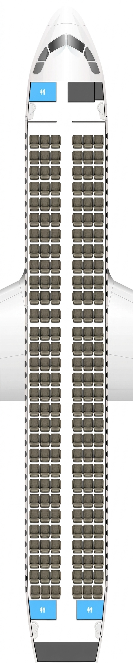 Bulgaria Air Airbus A320 seat map