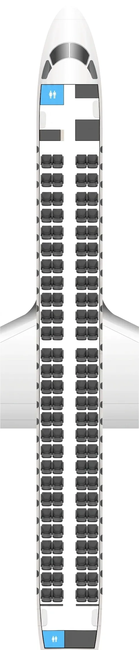 Bulgaria Air Embraer 190 seat map